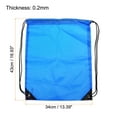thumbnail image 2 of Uxcell Drawstring Bag Oxford Cloth Draw String Sack for Gym Outdoors, Sky Blue 10 Pack, 2 of 5