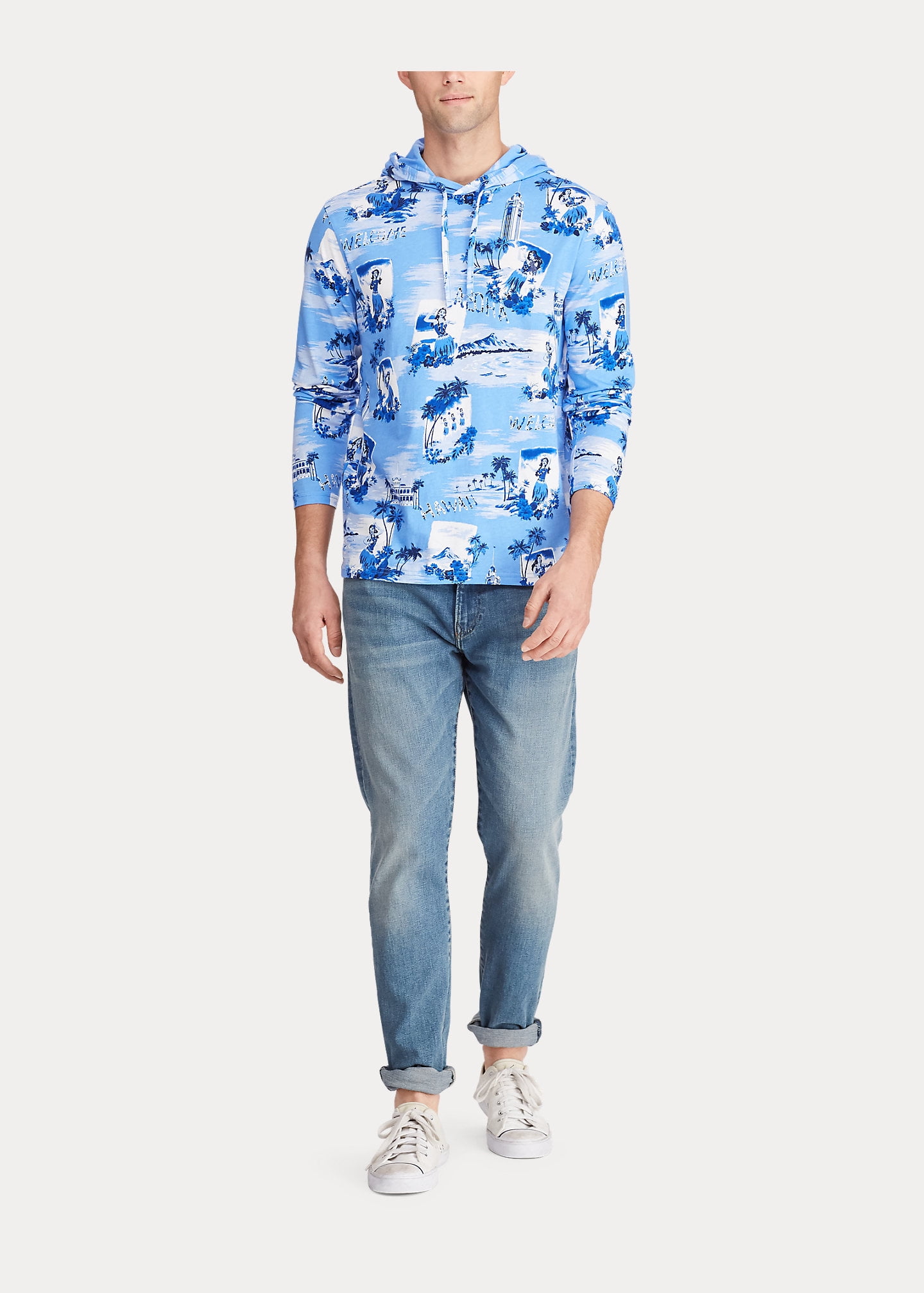 激安アウトレット通販 レディース Polo Ralph Jersey Tropical Tall & Big Men's ALOHA Lauren Clothing