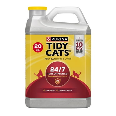 Purina Tidy Cats 24/7 Clumping Cat Litter, Low Dust, Deodorizing, 20 lb. Jug