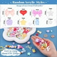 thumbnail image 2 of Assorted Acrylic Beads, 170-230PCS Mixed Colors Cute Beads for Bracelet Making, Aesthetic GummyBear Bow Flower Butterfly Kawaii Charms for Jewelry Making DIY Necklace Keychain Phone Charm, 2 of 12