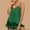 Green, variant on Womenswear Pajamas Plaid 2 Piece Casual Sleeveless Silk Satin V-Neck Petite Ladies Pjs