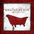 thumbnail image 2 of Grey, Jace 26x26 White Modern Wood Framed Museum Art Print Titled - Crimson Relaxation Time, 2 of 4