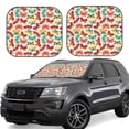 thumbnail image 2 of Uemuo Colorful Butterflies Printed 2 PCS Car Windshield Sun Shade, Auto Sun Heat and UV Rays Blocker, Foldable Automotive Front Window Sunshade Protector, 2 of 7