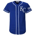 thumbnail image 2 of MLB Kansas City Royals Youth Primary Color Synthetic Jersey, 2 of 3