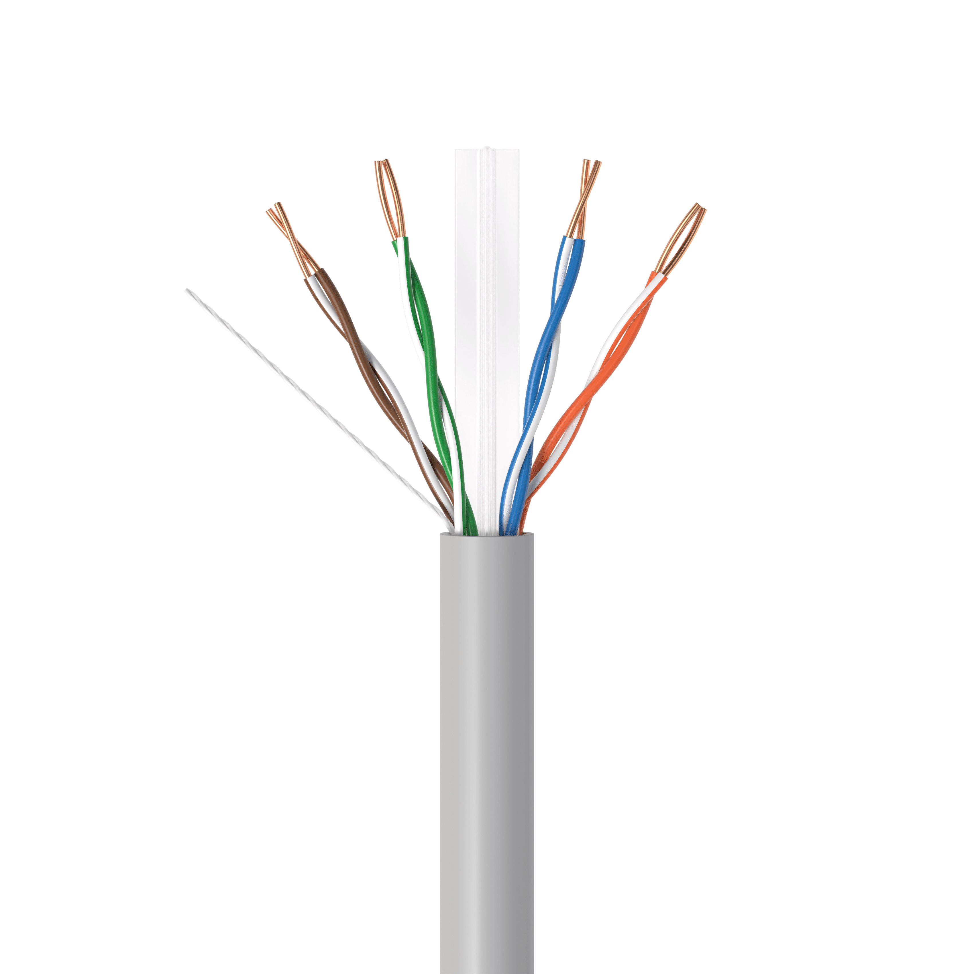 Cables Direct Online 1000ft Cat6 Ethernet Cable Bulk – 23AWG Solid CCA UTP, Unshielded, 550MHz, Pull Box, LAN Network Wire, RJ45 Compatible, Indoor Use, High-Speed Internet, Grey