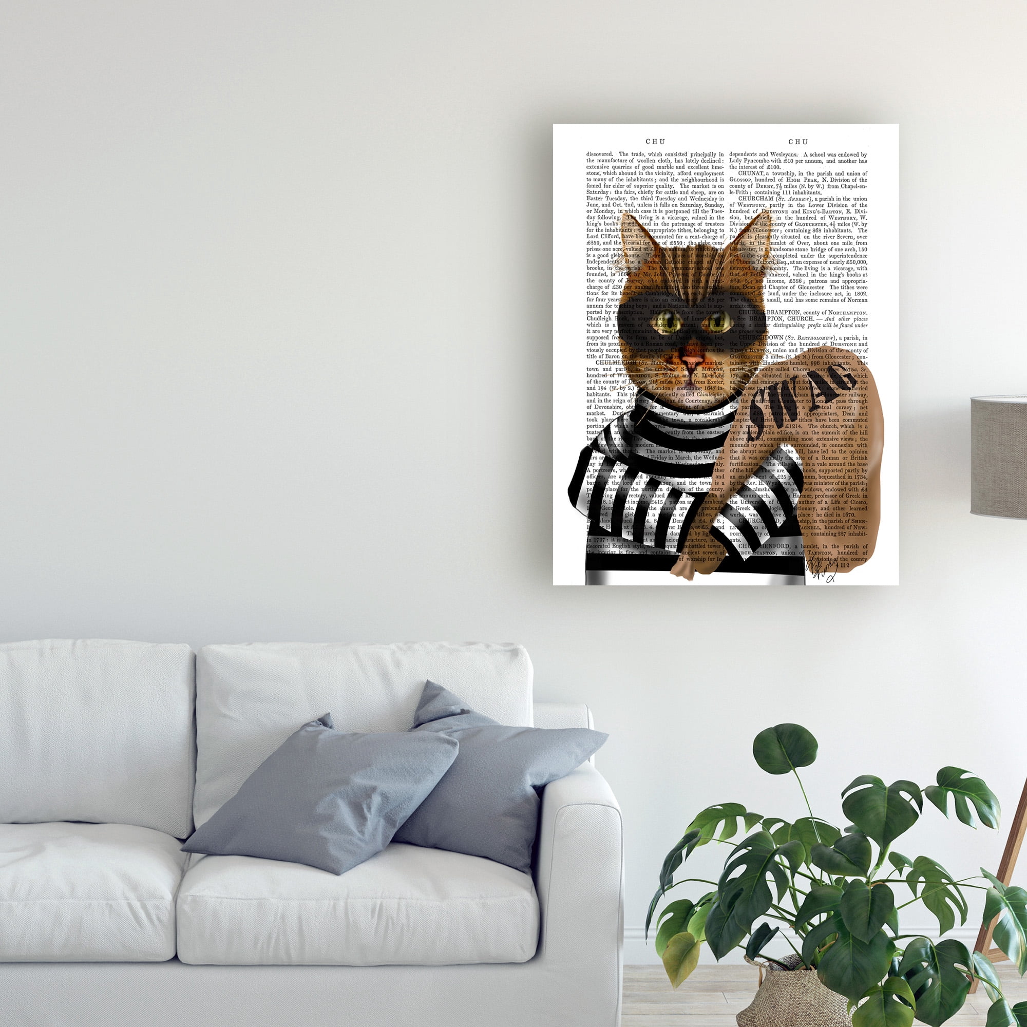Trademark Fine Art 'Cat Burglar' Canvas Art by Fab Funky
