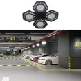 thumbnail image 2 of Foldable Deformable Led Garage Ceiling Lights Bulb E27 4 Panels Black 80w, 2 of 5