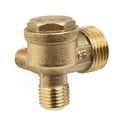 thumbnail image 3 of Air Compressor Check Valve Brass For Air Compressor Prevent 3 Port Brass Male Threaded Check Valve Connector Tool, 3 of 9