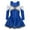 A Royal Blue, variant on TiaoBug Kids Girls Cheer Leader Dress Costume Halloween Carnival Fancy Dress Up