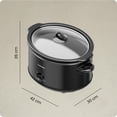 thumbnail image 4 of Chefman - Olla de Cocción Lenta 4.7L – Color Negro, 4 of 5