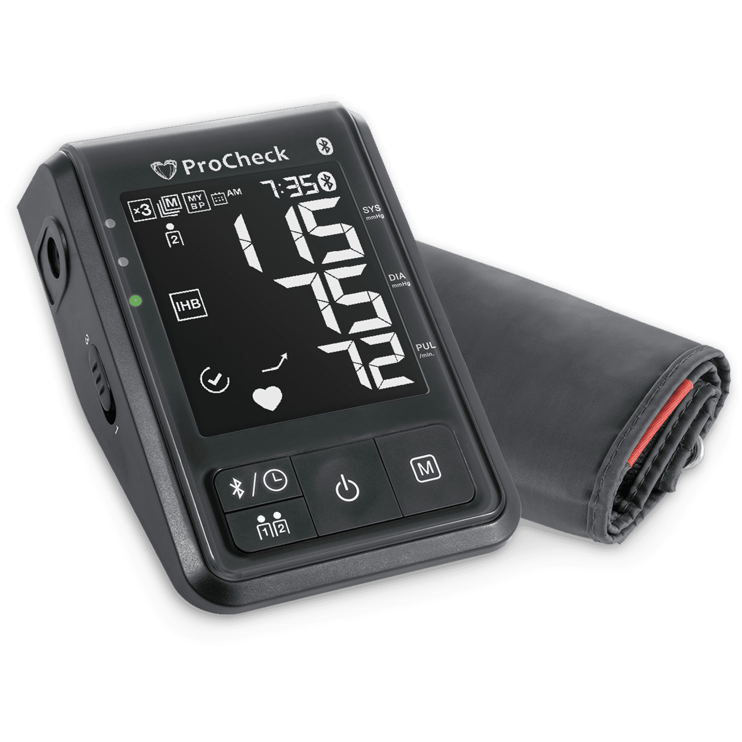 ProCheck Bluetooth Upper Arm Blood Pressure Monitor for 2 Users, Stores 198 Total Results