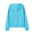 thumbnail image 5 of Delconic Women Vintage 90s Solid Zipper Front Oversized Long Sleeve Sweatshirts Hoodies with Pockets Sky Blue XL, 5 of 8