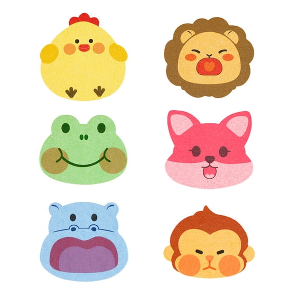 ONLYEOR Cute Animal Wood Pulp Bath Sponge D, Soft Exfoliating Shower Sponge for Kids & Adults, Natural Loofah Pad, For Daily Shower