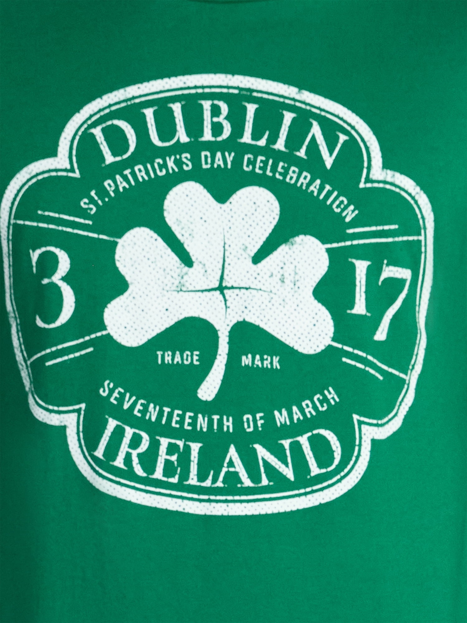 Saint Patrick's Day Men's Shamrock Mark Graphic Tee by Way to Celebrate, Sizes XS-5XL