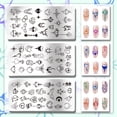 thumbnail image 3 of 1 set 3pcs/set Stainless Steel DIY Nail Art Templates Template Tool Rectangle Mixed Shapes 12x6cm, 3 of 7