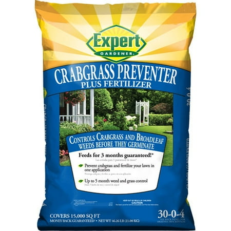 Expert Gardener Crabgrass Preventer Plus Fertilizer, 46.26 Lb.