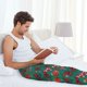 thumbnail image 5 of Balery red and green bow tie Pantalones de pijama para hombre, pijama ultraligero, pantalón de descanso-X-Large, 5 of 6