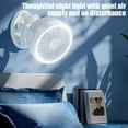 thumbnail image 5 of ​​Rechargeable Desk Fan With 3 Speeds USB Clip On Fan 7-Inch Portable Cooling Fan Night Light Function Vertical Base For Office​​, 5 of 6
