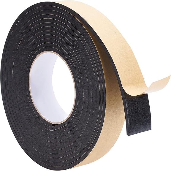 Strong Adhesion EVA Sponge Foam Rubber Tape Anti-Collision Seal Strip Black 40x4mm 5m/roll