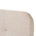 thumbnail image 4 of Bowery Hill Modern Queen Platform Bed in Neutral Beige Linen, 4 of 6