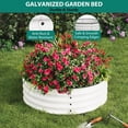 thumbnail image 4 of Kojooin Galvanized Raised Garden Bed, 2 x 1 ft Metal Planter Box with Open Bottom and Rust Protection, 4 of 7