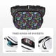 thumbnail image 5 of Fotbe Watercolor Floral Paisley Cangurera Cuadrada con Estampado de Doble Capa, Bolsa de Cintura Ajustable Mini para Hombres y Mujeres, 5 of 9