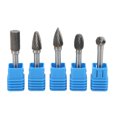 thumbnail image 1 of Juego de 5 unids/set de fresas rotativas, Brocas de carburo de tungsteno de 6x10mm para pulir, grabar, taladrarADEFG, 1 of 5