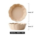 thumbnail image 3 of Qeeadeea Small Round Baking Dish Set Of 2, Colorful Ceramic Pie Pan, Round Ceramic Pie Plate-Pink-15cm, 3 of 7