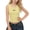 Yellow, variant on Tsesme Summer Sleeveless T-Shirt for Girls, Round Neck Slim Fits Crop Tank Tops, Summer Breathable Comfy Tanks 2-14 Year
