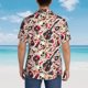 thumbnail image 4 of Balery Guitar Skull rock Camisas hawaianas de manga corta para hombre, camisas playeras de corte holgado, camisas de vacaciones con botones,3X-Large, 4 of 7