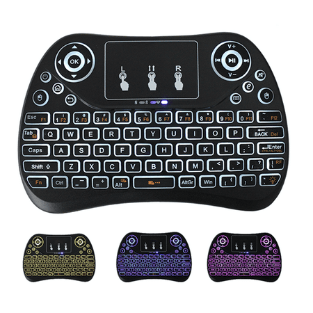 Bakeey T2 7 Color Backlit Led Mini 2.4GHz Wireless Keyboard Air Mouse + (Best Air Mouse Keyboard)