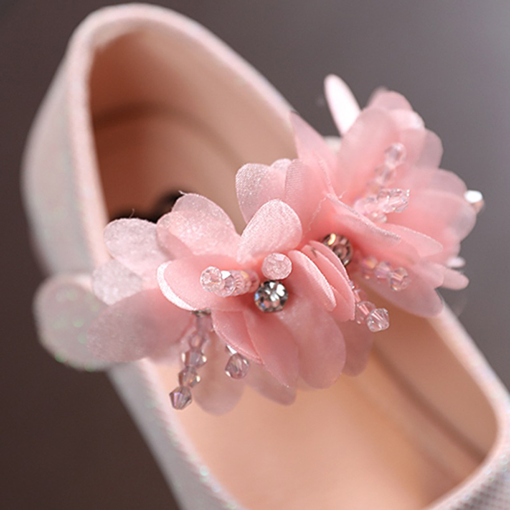 Baozhu Toddler Little Girls Wedding 3D Flower Mary Jane Shoes Ballet Dress Shoes - image 2 of 10
