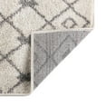 thumbnail image 4 of Unique Loom Tribal Trellis Collection Area Rug - Alaoui (7' 10" x 10' Oval Ivory and Gray), 4 of 10