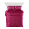 Mainstays Crushed Velvet Comforter Bedding Mini Sets