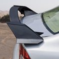 thumbnail image 3 of Ikon Motorsports Trunk Spoiler Compatible With 2006-2011 Honda Civic Sedan 4-Door Type R Style ABS Plastic Matte Black Trunk Spoiler Lip Wing Rear Tail Lid Deflector Bodykits, 3 of 6
