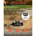 thumbnail image 2 of VEVOR 15" Pressure Washer Surface Cleaner 4000 Max PSI Plastic 2 Extended Wands, 2 of 9
