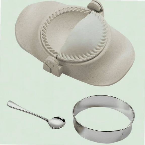 Empanada Maker Press, 6-inch Dumpling Mold Set with Dough Cutter, Perfect for Pierogi, Pastelitos, Calzone