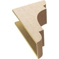 thumbnail image 6 of 8"W x 16"D x 24"H Classic New Brighton Rough Cedar Woodgrain TimberThane Corbel, Primed Tan, 6 of 6