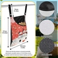 thumbnail image 6 of ZIATUBLE Christmas Snowman Clothes Pin Storage Bag Snowflakes Laundry Clothes Pin Bag 2 Pcs Stretchy Hanging Can Storage Organizer Pantry for Home Outdoor Supply Clothespin Bags, 6 of 7