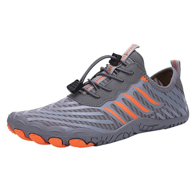 Men Sports Shoes Fashionable Mens Leather Sneaker New Pattern Simple Solid Sleek Mid Sneaker Men Color Breathable Lightweight and Quick Drying Summer Outdoor River Tracing Shoes