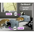 thumbnail image 3 of MalúPetInc, Cat House for Indoor Cats, Cat Bed Cave for Multiple & Large Cats Up to 30 Lbs, Scratch Resistant Peekaboo Cat Caves, Foldable Enclosed Bed, PeekaPurr, Dark Grey C97, 3 of 3