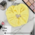 thumbnail image 5 of Jumbo Cotton Scrunchie - Pale Yellow, 5 of 5