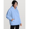 thumbnail image 2 of Women's Oversized Fleece Hoodie Comfy Loose Fit Pullover Sweatshirt Fall Winter Clothes, 2 of 6