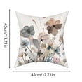 thumbnail image 2 of Floral Block Print Pillow Covers 18X18 Inch , Vintage Flower Pattern Decorative Throw Pillowcases Outdoor Farmhouse Cushion Covers Fall Rustic Sofa Couch Bed Decor Essential For Every Household, 2 of 3