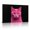 B, variant on XaaKee Wall Art Canvas Art Prints Hot Pink Isolated Feline Modern Abstract Canvas Prints Wall Art Inner Framed 18*12Inch