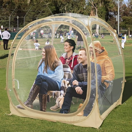 Halloween Sports Tent - Instant Tent Shelter - Outdoor Bubble Tent 1-6 Person - Rain Tent Shelter Pop Up - Clear Patent Protected Design