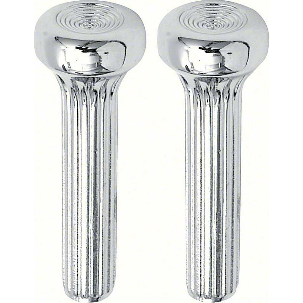 OER K546 19681990 GM Chrome Ribbed Diecast Door Lock Knobs Chevrolet