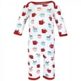 thumbnail image 5 of Hudson Baby Infant Girl Cotton Coveralls, Hot Cocoa, 3-6 Months, 5 of 5