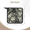thumbnail image 3 of Rocae Abstract Cat Faces Pattern for Square Silicone Anti-scalding Mat Trivet Hot Pads for Kitchen Counter, Silicone Trivets for Hot Pots and Pans, 3 of 8