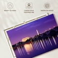 thumbnail image 6 of Elephant Stock View Across The Potomac Wall Art - Horizontal Canvas Wall Art - Living Room Wall Decor - Architecture Canvas - Gray And Purple Decor - 12" x 8", 6 of 8